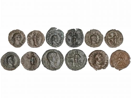 IMPERIO ROMANO. Lote 6 monedas Tetradracma. ALEJANDRO SEVERO