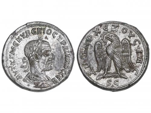 IMPERIO ROMANO. Tetradracma. Acuñada el 249-251 d.C. TRAJANO