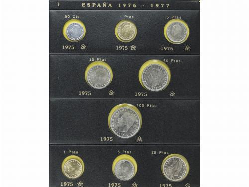 JUAN CARLOS I. Lote 207 monedas. Pequeña colección de moneda