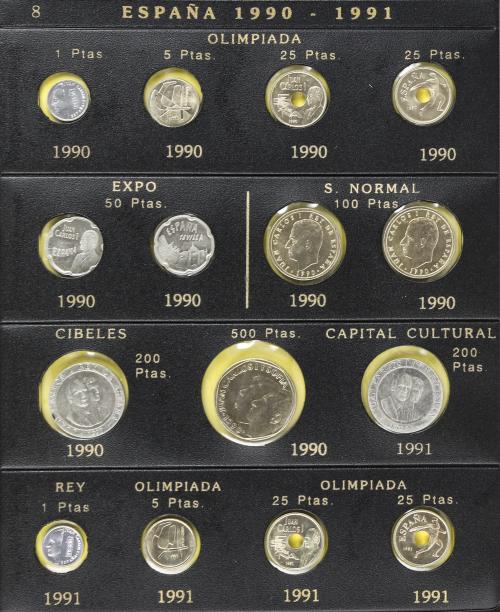 JUAN CARLOS I. Lote 207 monedas. Pequeña colección de moneda