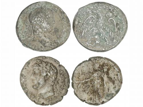 IMPERIO ROMANO. Lote 2 monedas Tetradracma. Acuñadas el 117-
