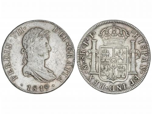 FERNANDO VII. 8 Reales. 1819. MÉXICO. J.J. 26,72 grs. (Rayit