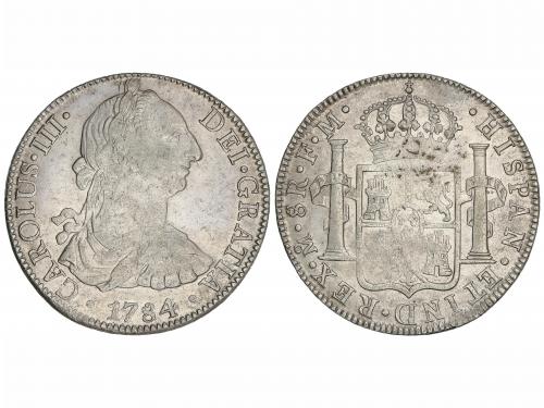 CARLOS III. 8 Reales. 1784. MÉXICO. F.M. 26,77 grs. Acuñació