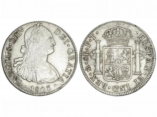 CARLOS IV. 8 Reales. 1803. MÉXICO. F.T. 26,73 grs. (Oxidacio