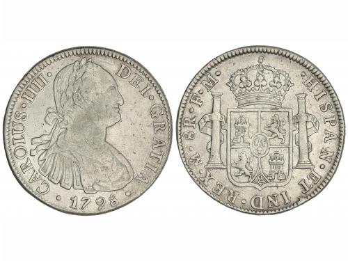 CARLOS IV. 8 Reales. 1798. MÉXICO. F.M. 26,75 grs. (Leves ra