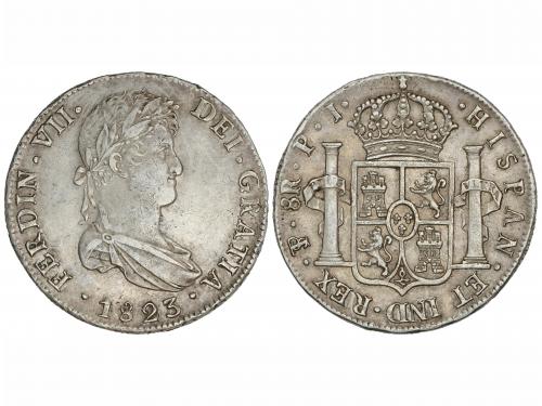 FERNANDO VII. 8 Reales. 1823. POTOSÍ. P.J. 26,89 grs. AC-138