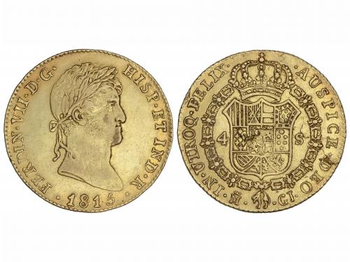 FERNANDO VII. 4 Escudos. 1815. MADRID. G.J. 13,57 grs. (Hoji