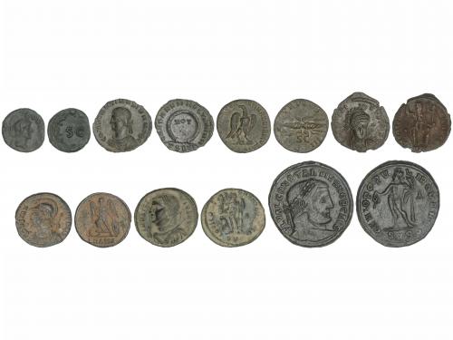 IMPERIO ROMANO. Lote 6 monedas. ADRIANO, DOMICIANO, CONSTANC