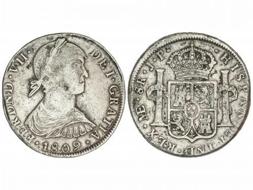 FERNANDO VII. 8 Reales. 1809. LIMA. J.P. 26,67 grs. Busto in