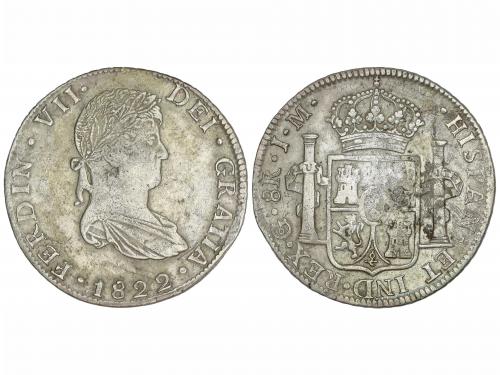 FERNANDO VII. 8 Reales. 1822. GUANAJUATO. J.M. 26,62 grs. (l