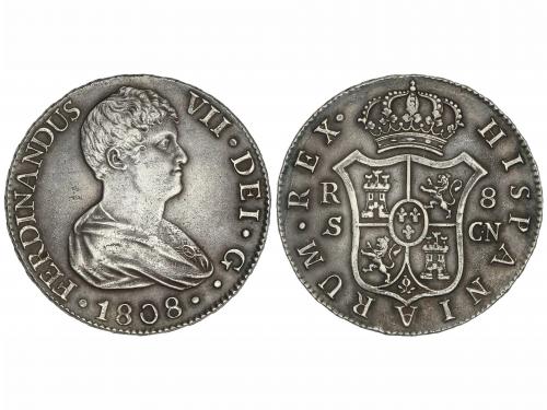 FERNANDO VII. 8 Reales. 1808. SEVILLA. C.N. 27,01 grs. Busto