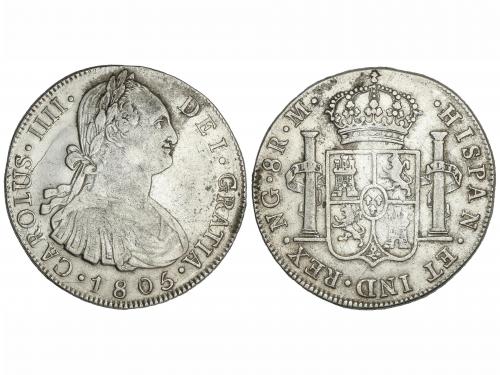 CARLOS IV. 8 Reales. 1805. GUATEMALA. M. 26,83 grs. AC-899. 