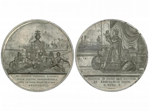 ISABEL II. Medalla Nacimiento Príncipe Alfonso. 1857. BARCEL