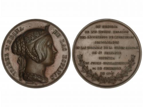 ISABEL II. Medalla Orden Militar de San Fernando. 21 Septiem