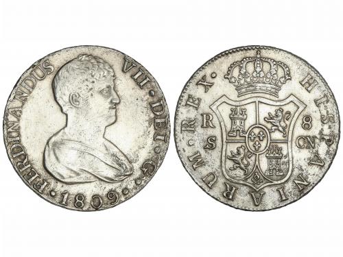 FERNANDO VII. 8 Reales. 1809. SEVILLA. C.N. 26,95 grs. (Oxid