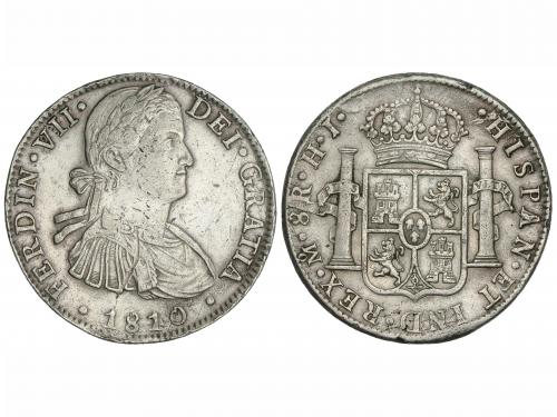 FERNANDO VII. 8 Reales. 1810. MÉXICO. H.J. 26,67 grs. (Golpe
