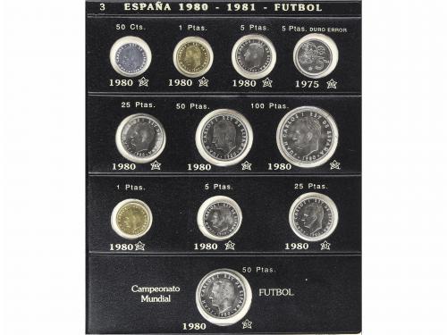 JUAN CARLOS I. Lote 109 monedas. 1975 a 1991. Diferentes ser