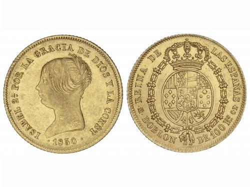 ISABEL II. Doblón de 100 Reales. 1850. MADRID. C.L. 8,19 grs