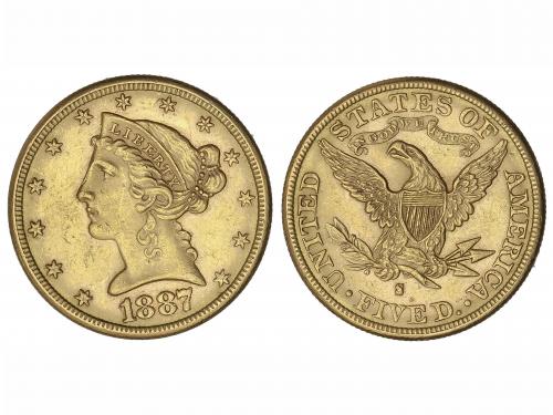 ESTADOS UNIDOS. 5 Dollars. 1887-S. SAN FRANCISCO. 8,35 grs. 
