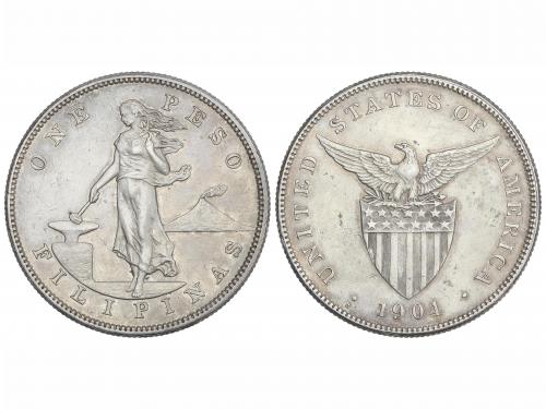 FILIPINAS. 1 Peso. 1904-S. SAN FRANCISCO. 26,95 grs. AR. Adm