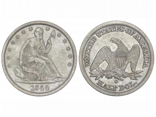 ESTADOS UNIDOS. 1/2 Dollar. 1844-O. NEW ORLEANS. 13,19 grs. 