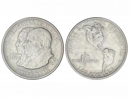 ESTADOS UNIDOS. 1/2 Dollar. 1923. 12,42 grs. AR. Monroe Doct