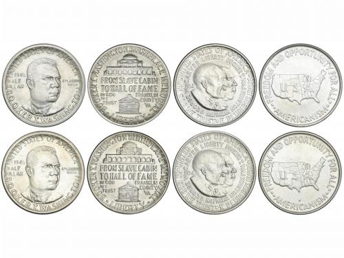 ESTADOS UNIDOS. Lote 4 monedas 1/2 Dollar. 1946 (2), 1952, 1