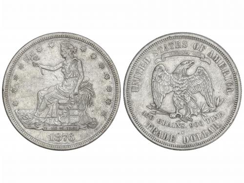 ESTADOS UNIDOS. 1 Trade Dollar. 1876-S. SAN FRANCISCO. 26,9 