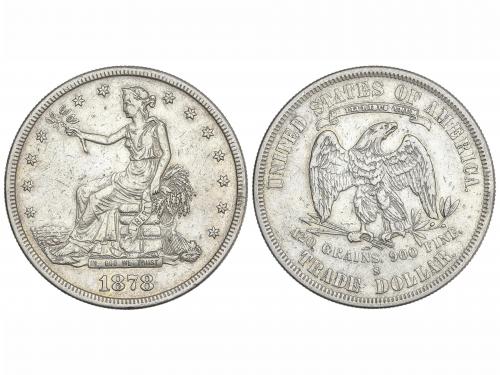 ESTADOS UNIDOS. 1 Trade Dollar. 1878-S. SAN FRANCISCO. 27,09