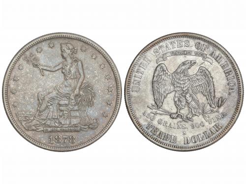 ESTADOS UNIDOS. 1 Trade Dollar. 1878-S. SAN FRANCISCO. 27,1 