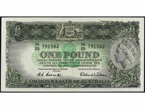 BILLETES EXTRANJEROS. 1 Pound. (1953-60). AUSTRALIA. C. Stur