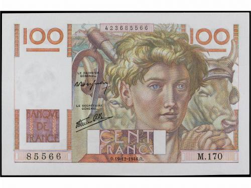 BILLETES EXTRANJEROS. 100 Francs. Diciembre 1946. FRANCIA. (