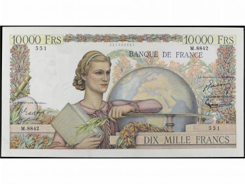 BILLETES EXTRANJEROS. 10.000 Francs. Abril 1956. FRANCIA. Pi
