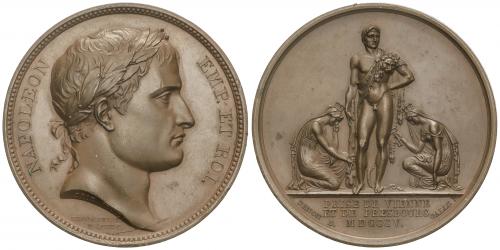 FRANCIA. Medalla. 1806. NAPOLEÓN. Toma de Viena y Presbourg.