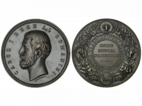 RUMANÍA. Medalla. (1881). CAROL I. Concurs de Agricultura si