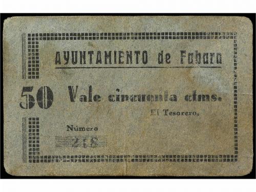 ARAGÓN-FRANJA DE PONENT. 50 Céntimos. Ay. de FABARA (Zaragoz