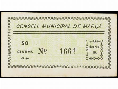 CATALUNYA. 50 Cèntims. Octubre 1937. C.M. de MARÇÀ. (Manchit