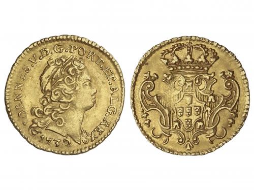 PORTUGAL. 1/2 Escudo (800 Reis). 1732. JOAO V. 1,83 grs. AU.