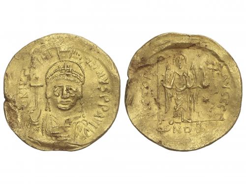 MONEDAS BIZANTINAS. Sólido. (527-565 d.C.). JUSTINIANO I. CO