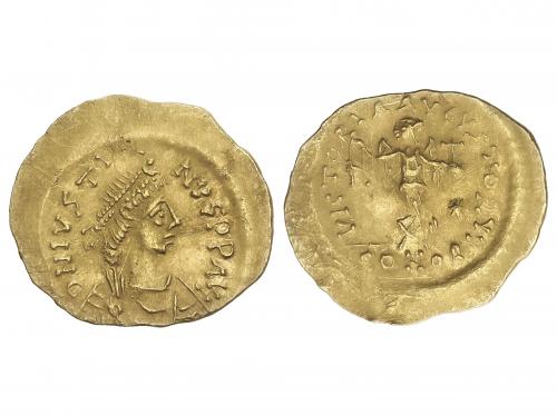 MONEDAS BIZANTINAS. Tremissis. (565-578). JUSTINO II. CONSTA