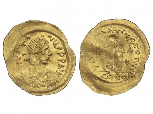 MONEDAS BIZANTINAS. Tremisis. 527-565 d.C. JUSTINIANO I. CON