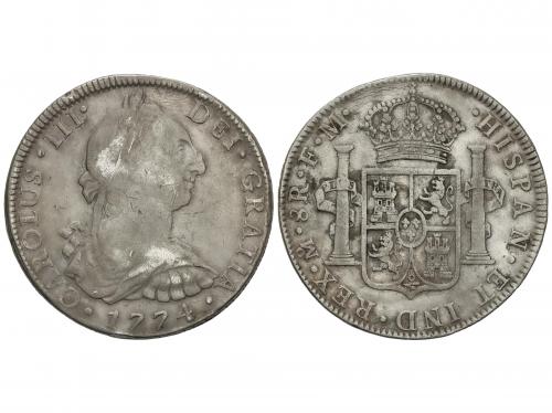 CARLOS III. 8 Reales. 1774. MÉXICO. F.M. 26,56 grs. (Leves g