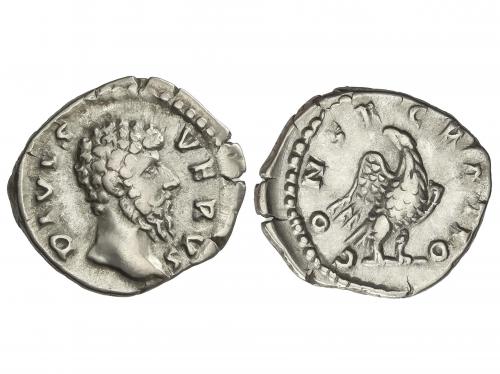 IMPERIO ROMANO. Denario. Acuñada el 168-169 d.C. LUCIO VERO.