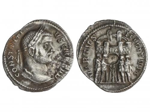 IMPERIO ROMANO. Argenteo. Acuñada el 305-306 d.C. CONSTANCIO