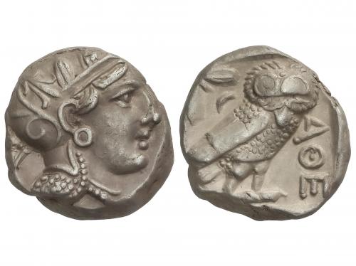 MONEDAS GRIEGAS. Tetradracma. 393-300 a.C. ATENAS. ATICA. An