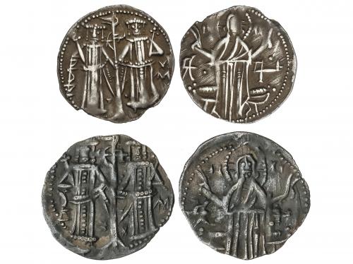 BULGARIA. Lote 2 monedas Grosh. (1331-1371 d.C.). IVAN ALEXA