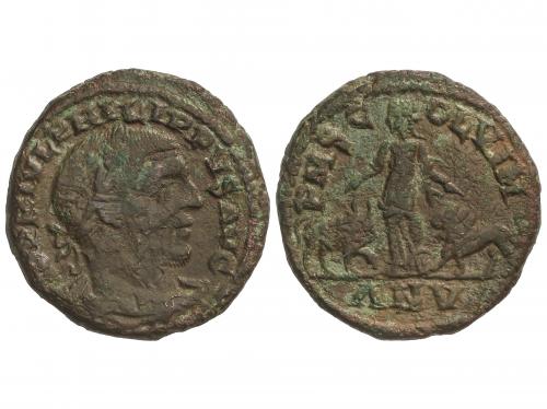 IMPERIO ROMANO. AE 29. Acuñada el 244-249 d.C. FILIPO I. VIM