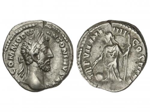 IMPERIO ROMANO. Denario. 180-183 d.C. COMODO. Anv.: M. COMMO
