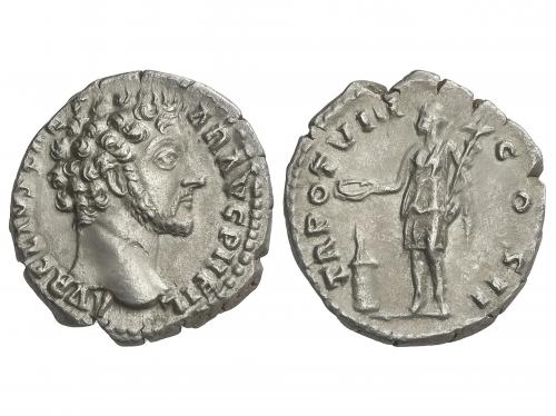 IMPERIO ROMANO. Denario. Acuñada el 153-154 d.C. MARCO AUREL