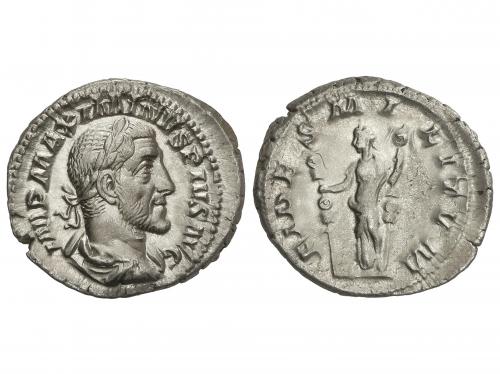 IMPERIO ROMANO. Denario. Acuñada el 235-238 d.C. MAXIMINO I.